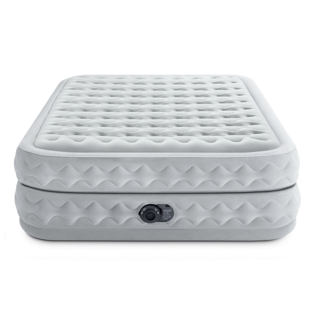 Intex Supreme Queen Airbed with Built-in Electric Pump & Fiber-Tech Technology
