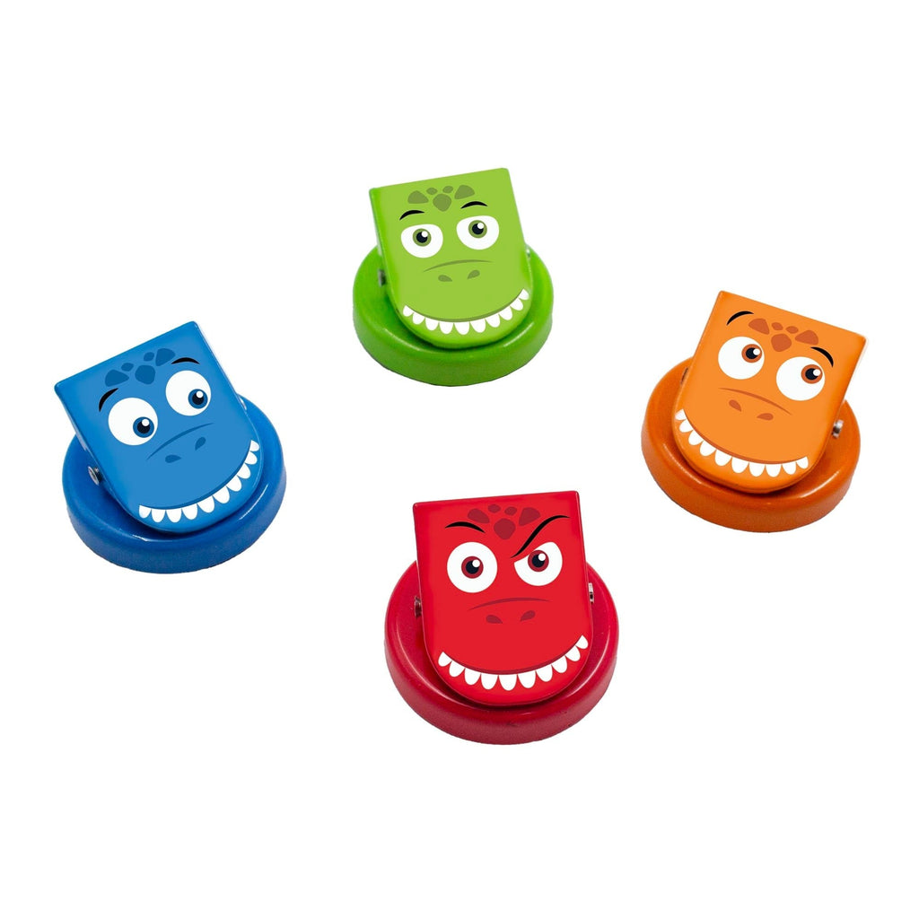 Junior Learning Dino Clever Clips - 4pc Magnetic Fun Pack