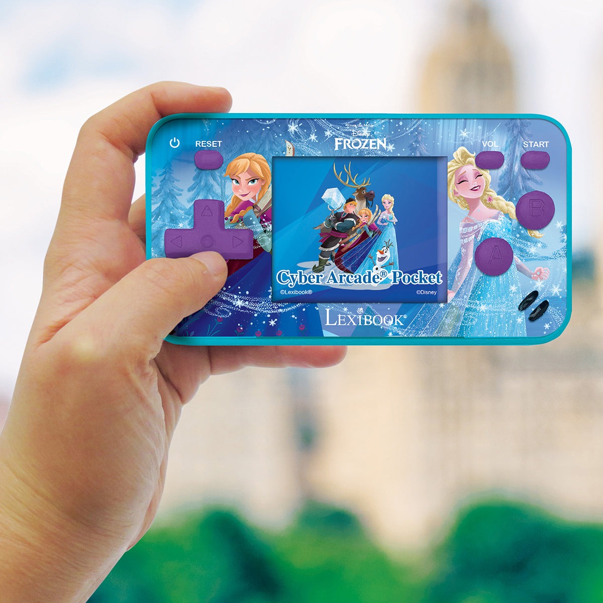 Console de jeux portable La Reine des Neiges Cyber Arcade® Pocket - écran couleur 1.8'' (4,5 cm) 150 jeux dont 10 jeux La Reine des Neiges exclusifs