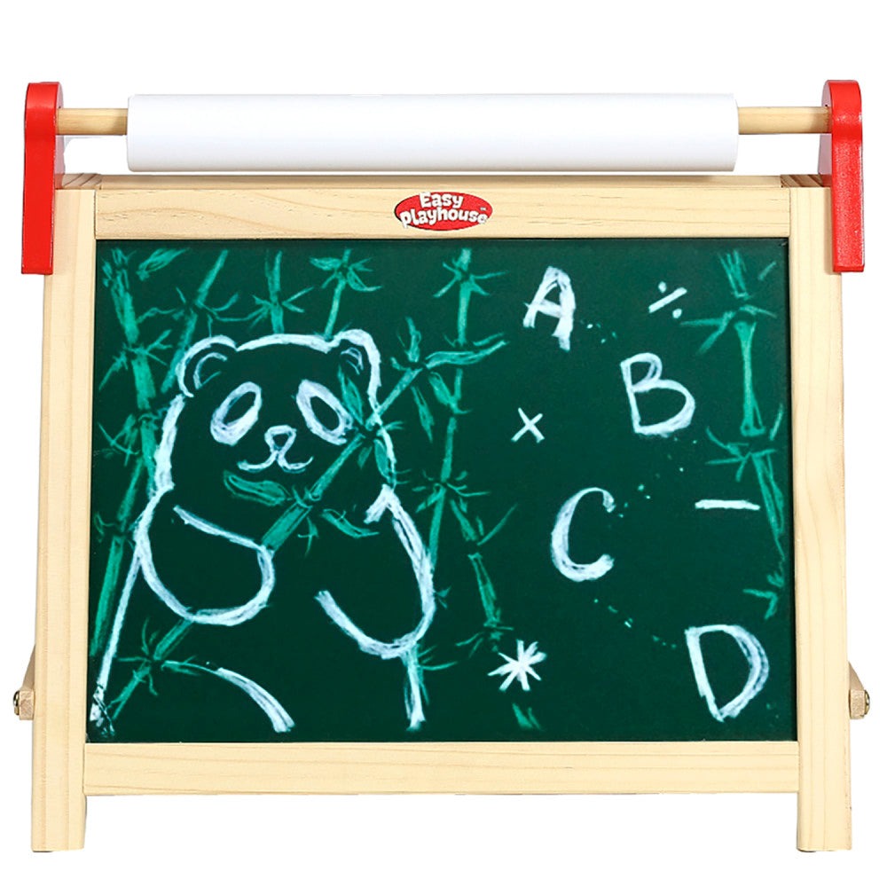 Easy Playhouse Creative Explorer Wooden Table Top Easel for Kids, Age 3+