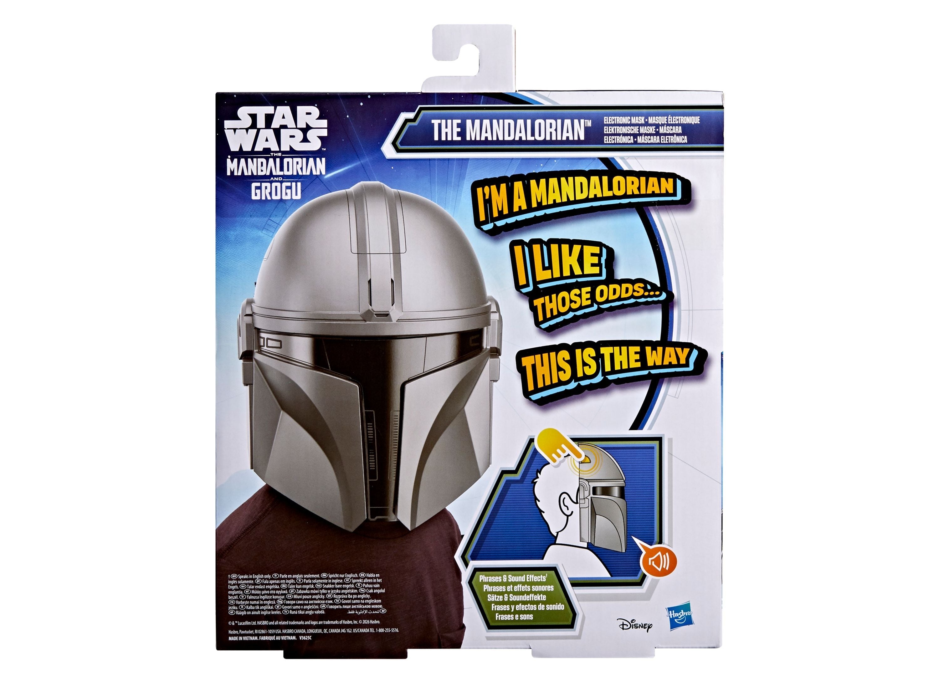 Star Wars The Mandalorian Electronic Mask With Sound Effects