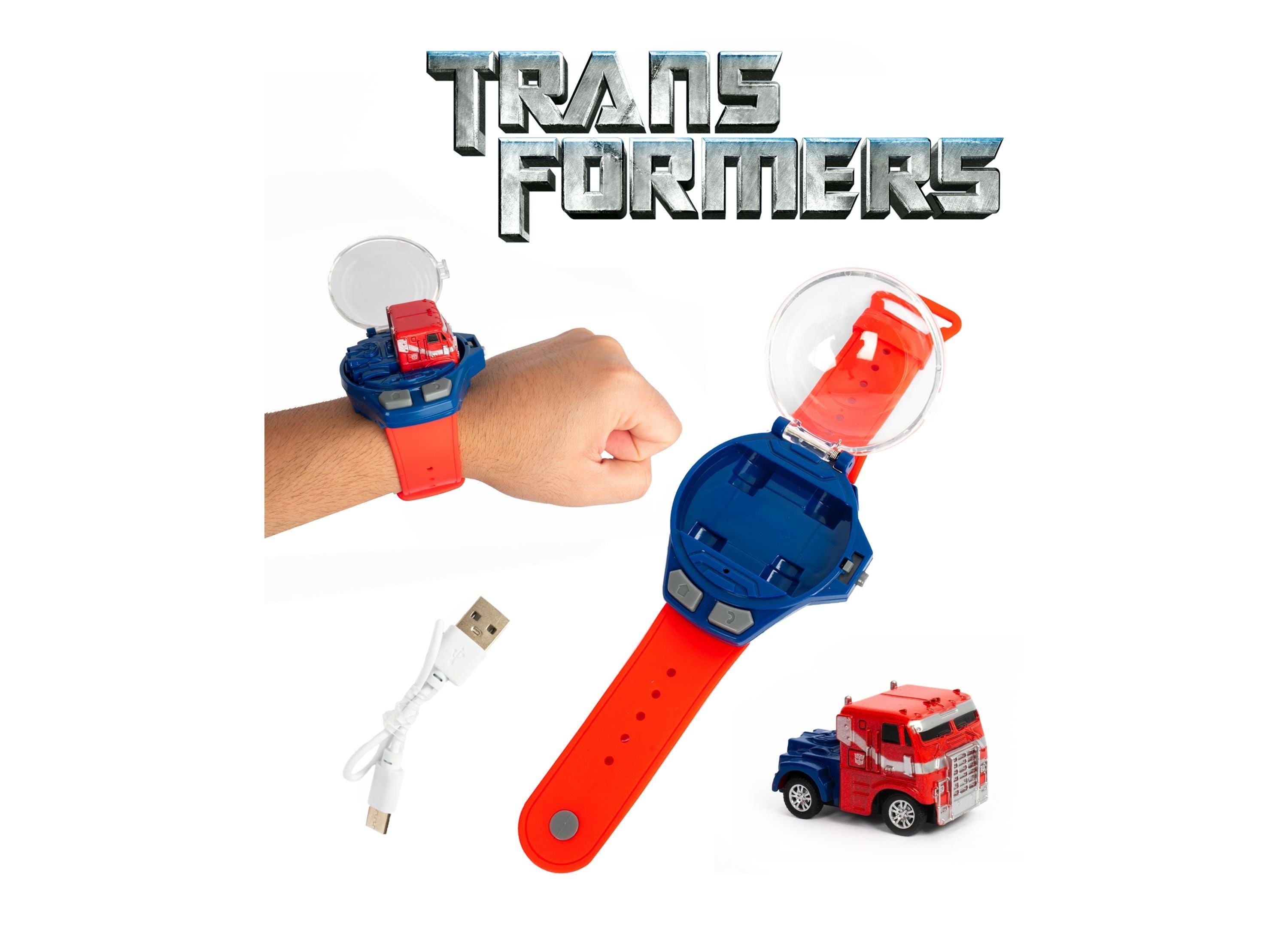 World Tech Toys Transformers Optimus Prime Wrist Case Mini RC Truck