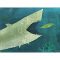 Oopsy Daisys Uh Oh Shark Canvas Wall Art by Melanie Mikecz
