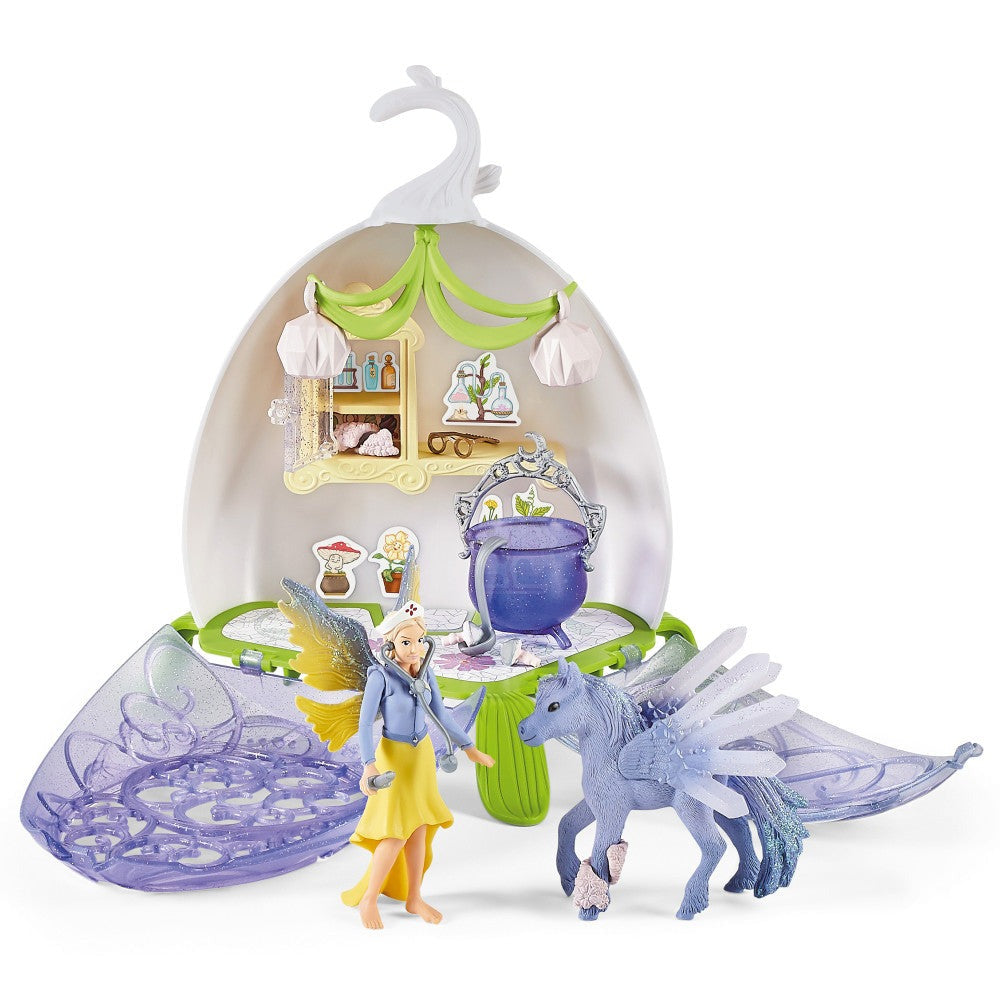 Schleich Bayala Magical Vet Blossom 14-Piece Fairy Playset for Kids 5+