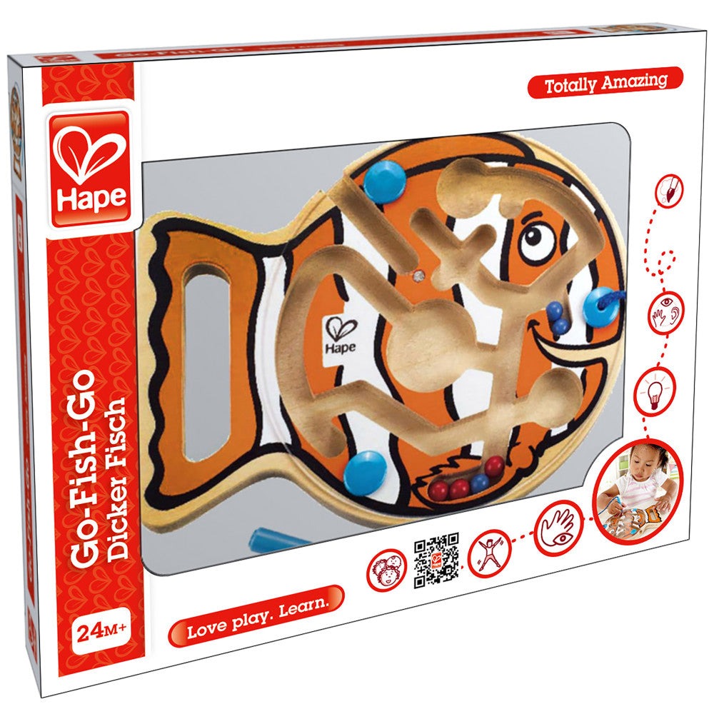 Hape Go-Fish-Go Magnetic Wooden Toddler Maze Puzzle