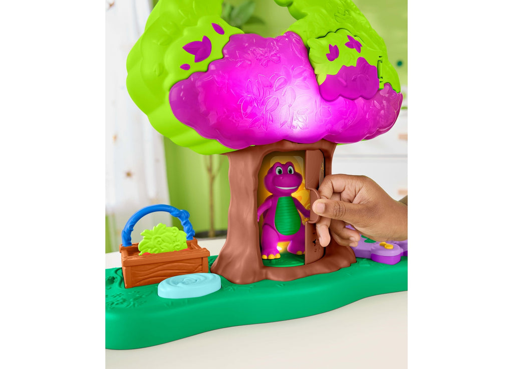 Fisher-Price Barney's World Lights & Sounds Treehouse Playset With Figures