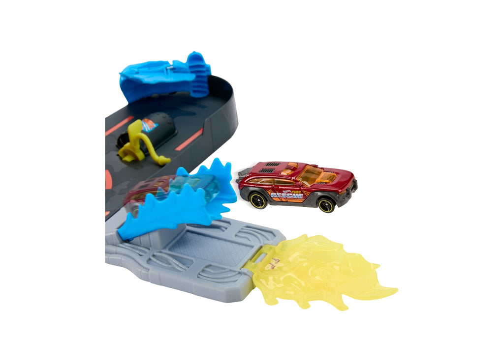 Hot Wheels City Super Fire Station Rescue Playset With 360-Degree Rotation