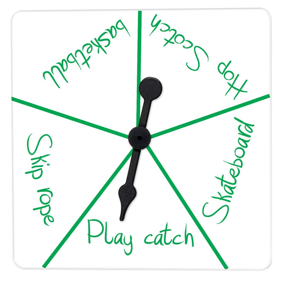 Learning Advantage Transparent Spinners - Customizable, Durable Plastic - Set of 15