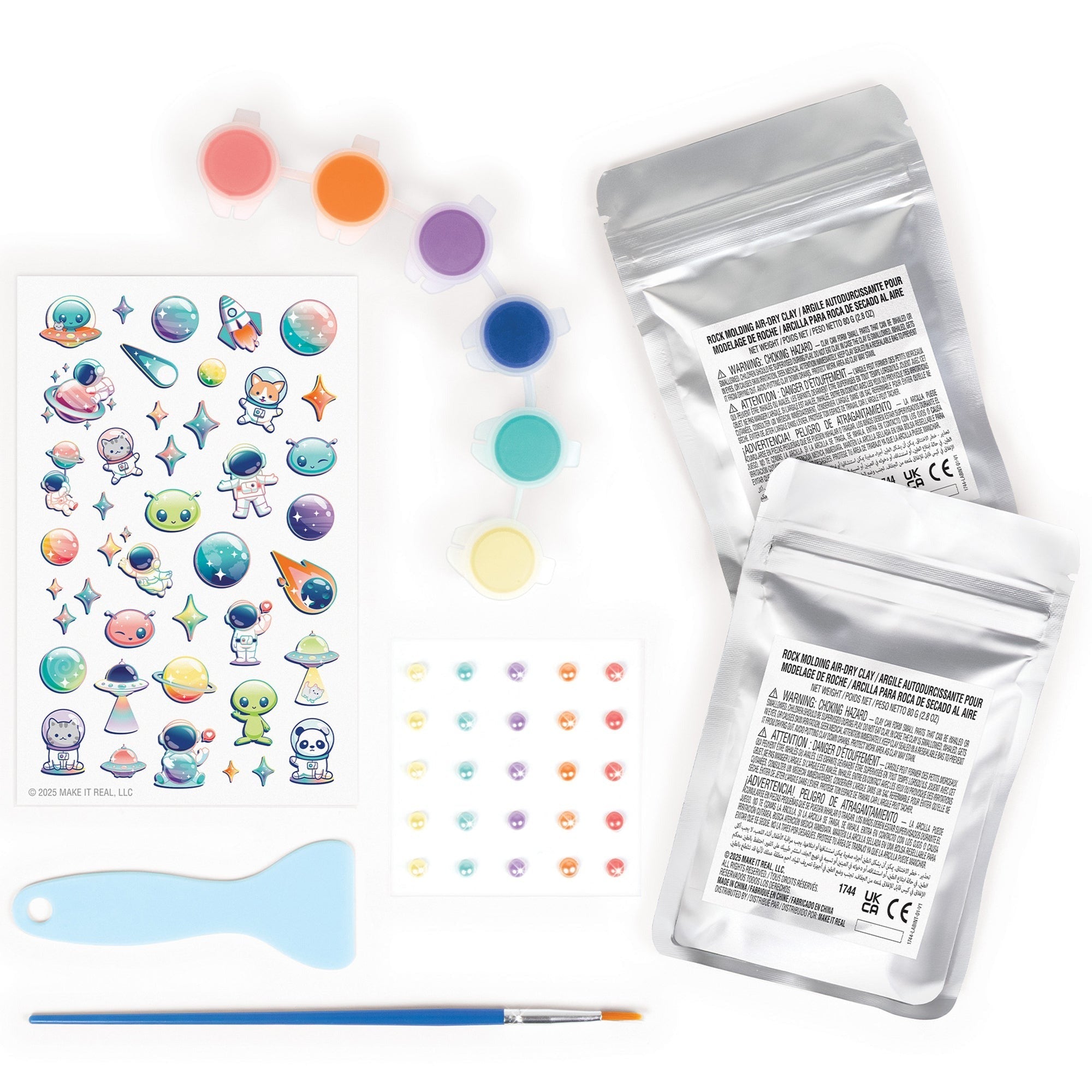 Make It Real Rock Dough Cosmic Creations Molding And Painting Craft Kit