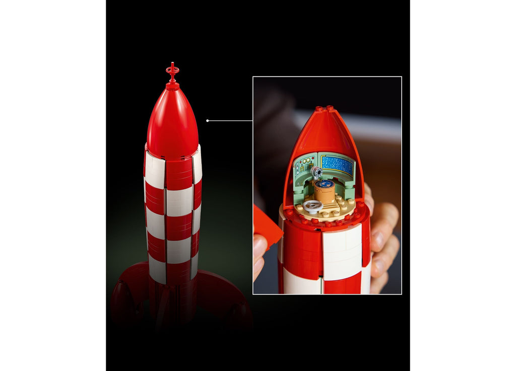 LEGO Ideas Tintin Moon Rocket Building Set - 1,283 Pieces