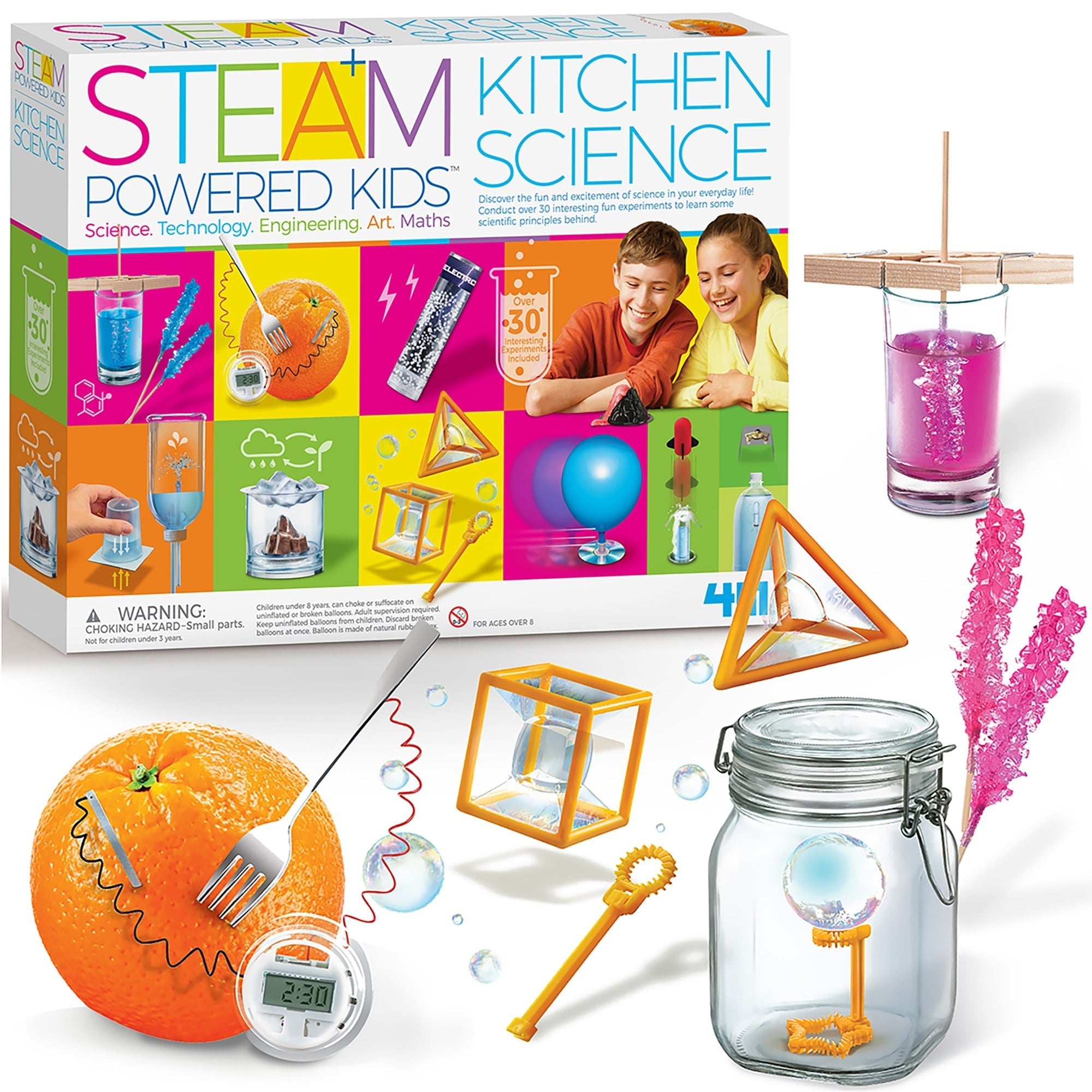 STEAM Powered Kidz Kitchen Science Kit With 30+ Experiments