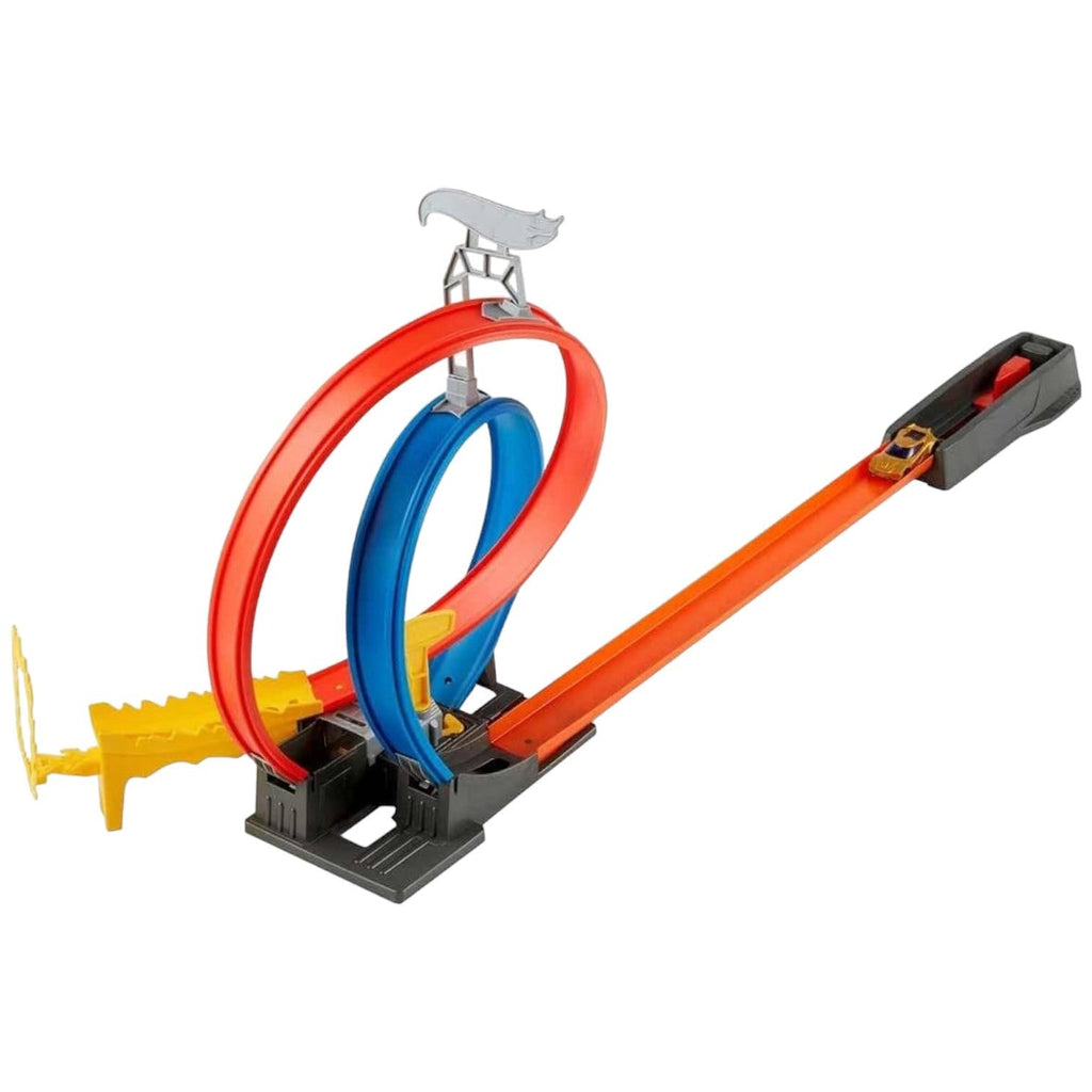 Hot Wheels Energy Track Launcher Set With Double Loops