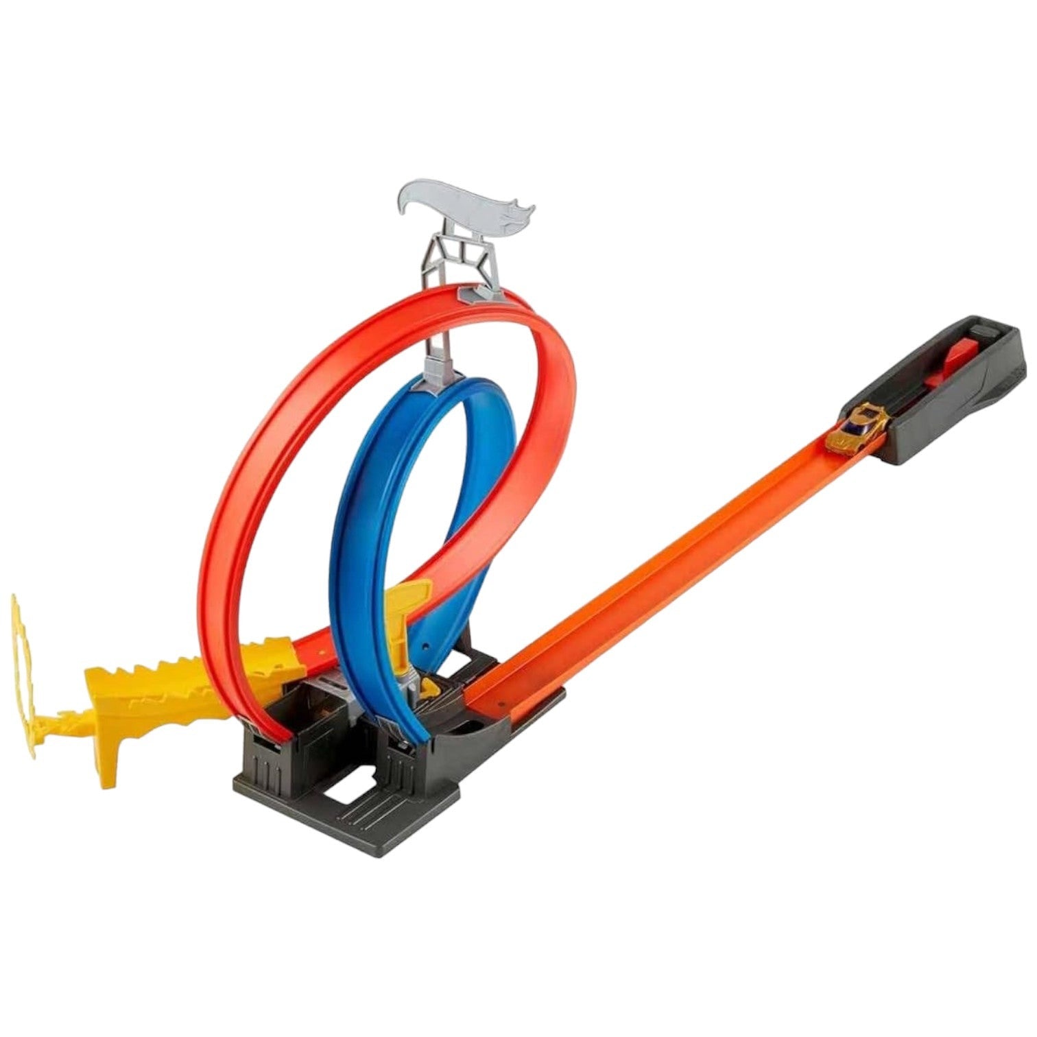 Hot Wheels Energy Track Launcher Set With Double Loops