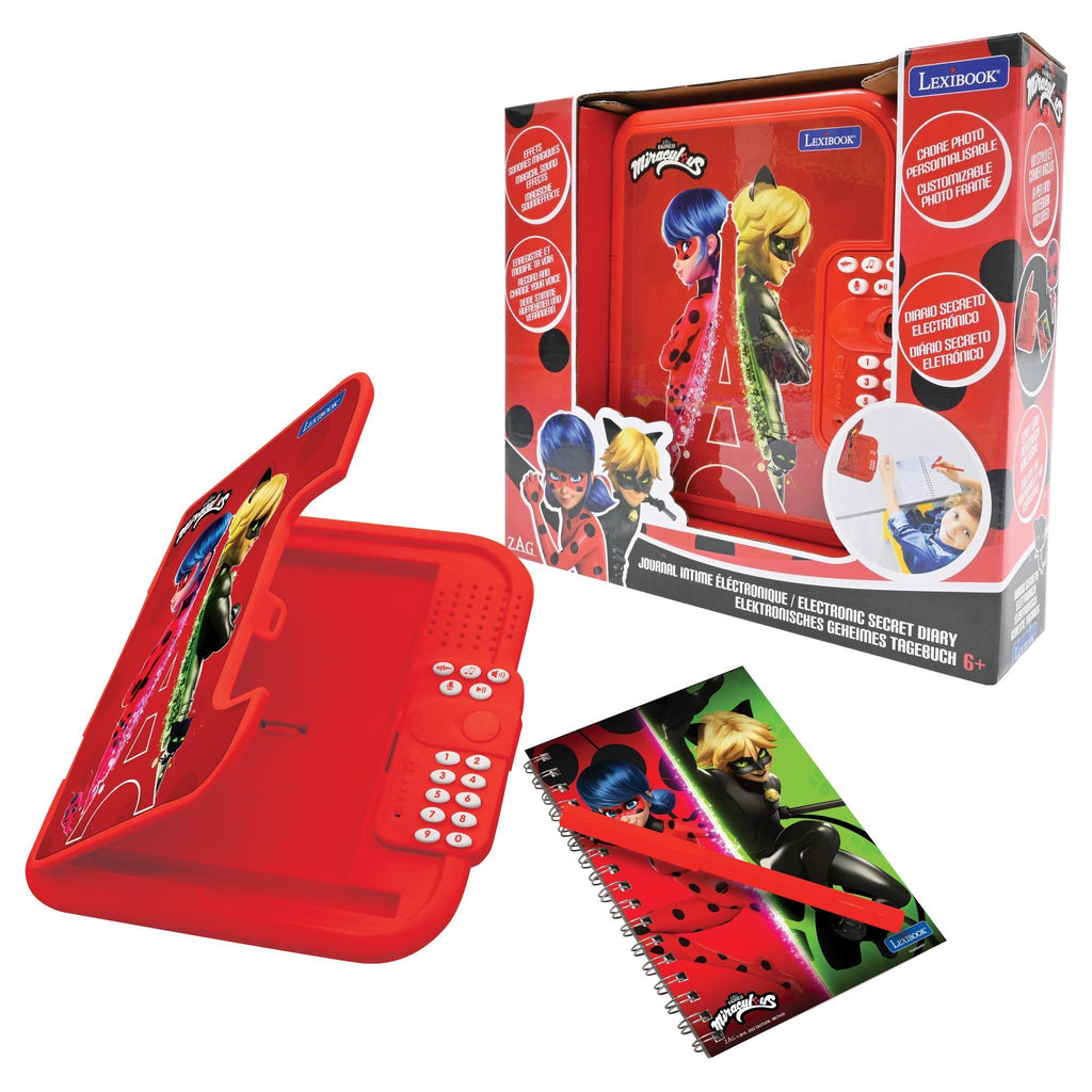 Miraculous Secret Safe Electronic Notebook - Ladybug and Cat Noir