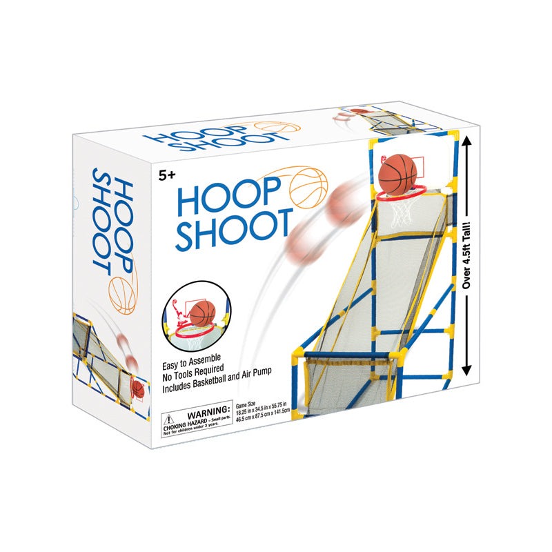 Hoop Shoot Basketball Set: Compact Indoor Arcade Game