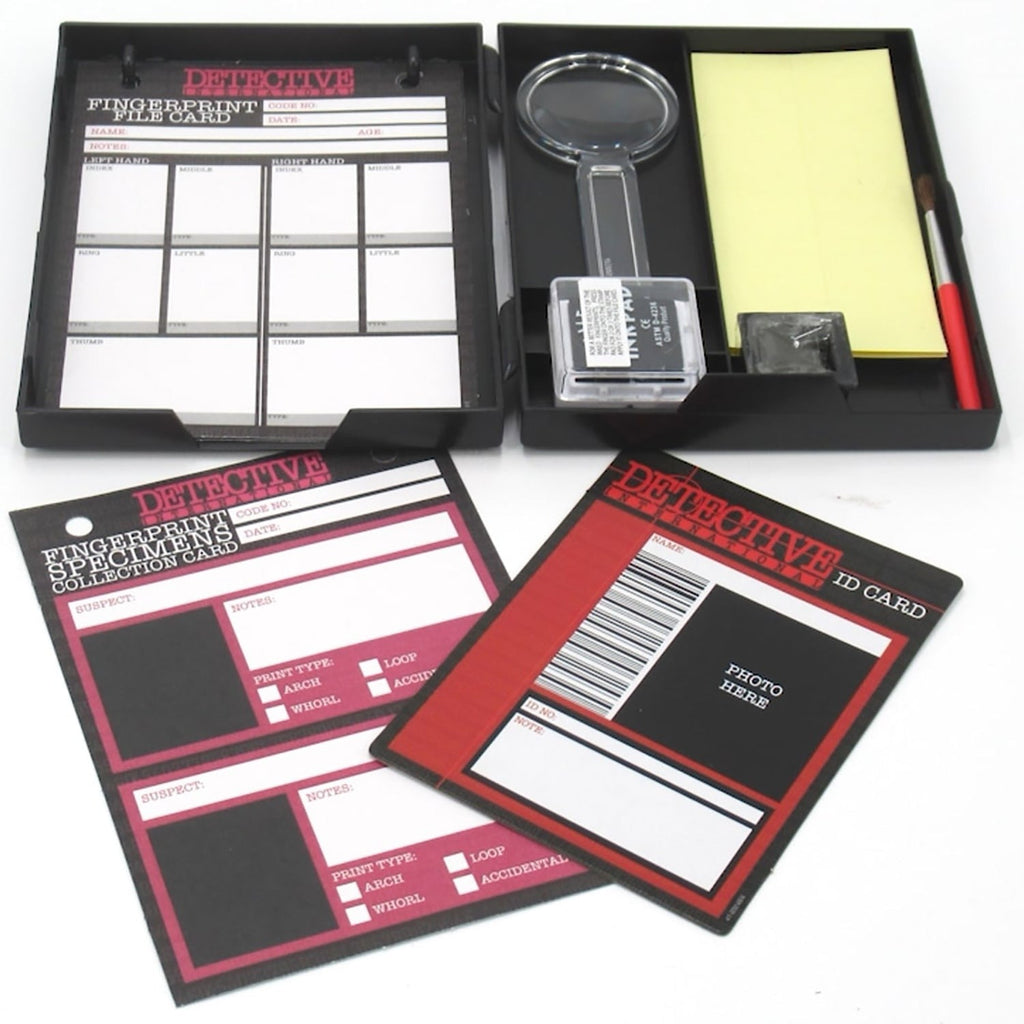 KidzLabs Fingerprint Detective Kit With Dusting Powder And Magnifying Lens