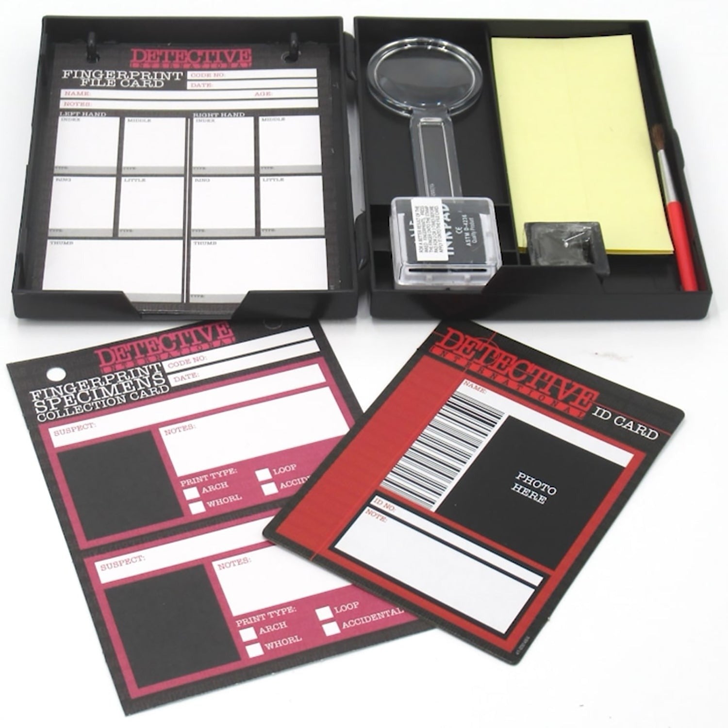 KidzLabs Fingerprint Detective Kit With Dusting Powder And Magnifying Lens