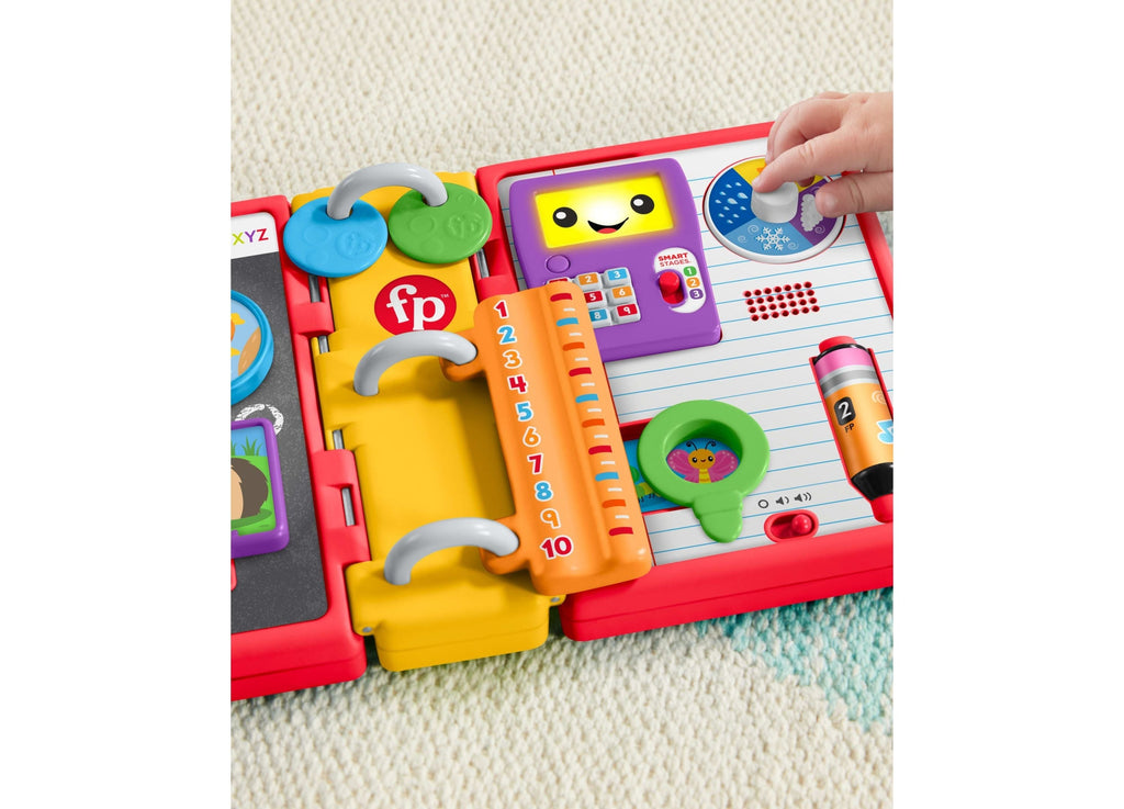 Fisher-Price Laugh And Learn 123 Schoolbook Smart Stages Interactive Learning Book