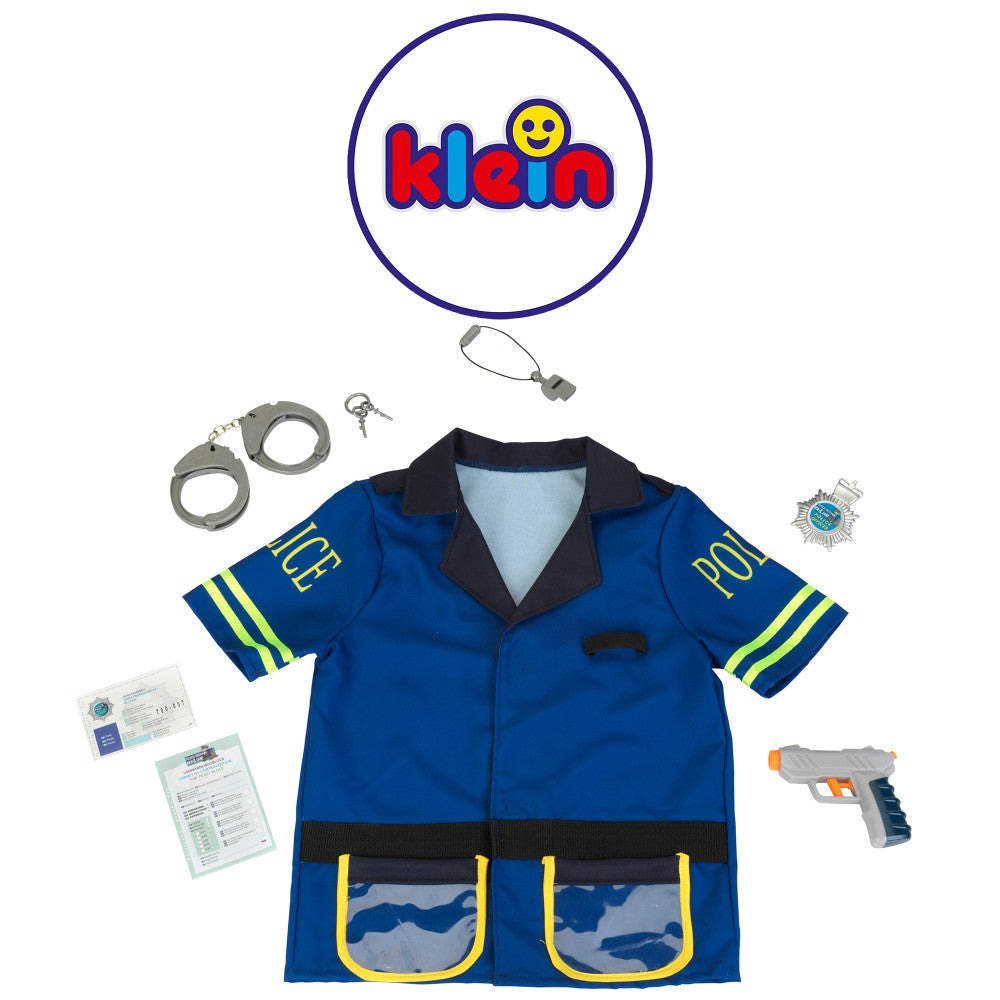 Klein 7pc PRO Police Costume Set - Blue & Yellow - Kids Ages 3+