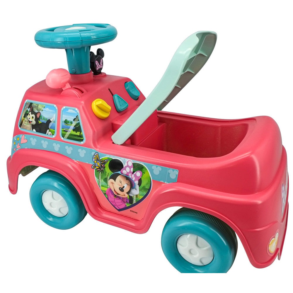 Kiddieland - My First Minnie Camper - Interactive Ride-On with Lights and Sounds