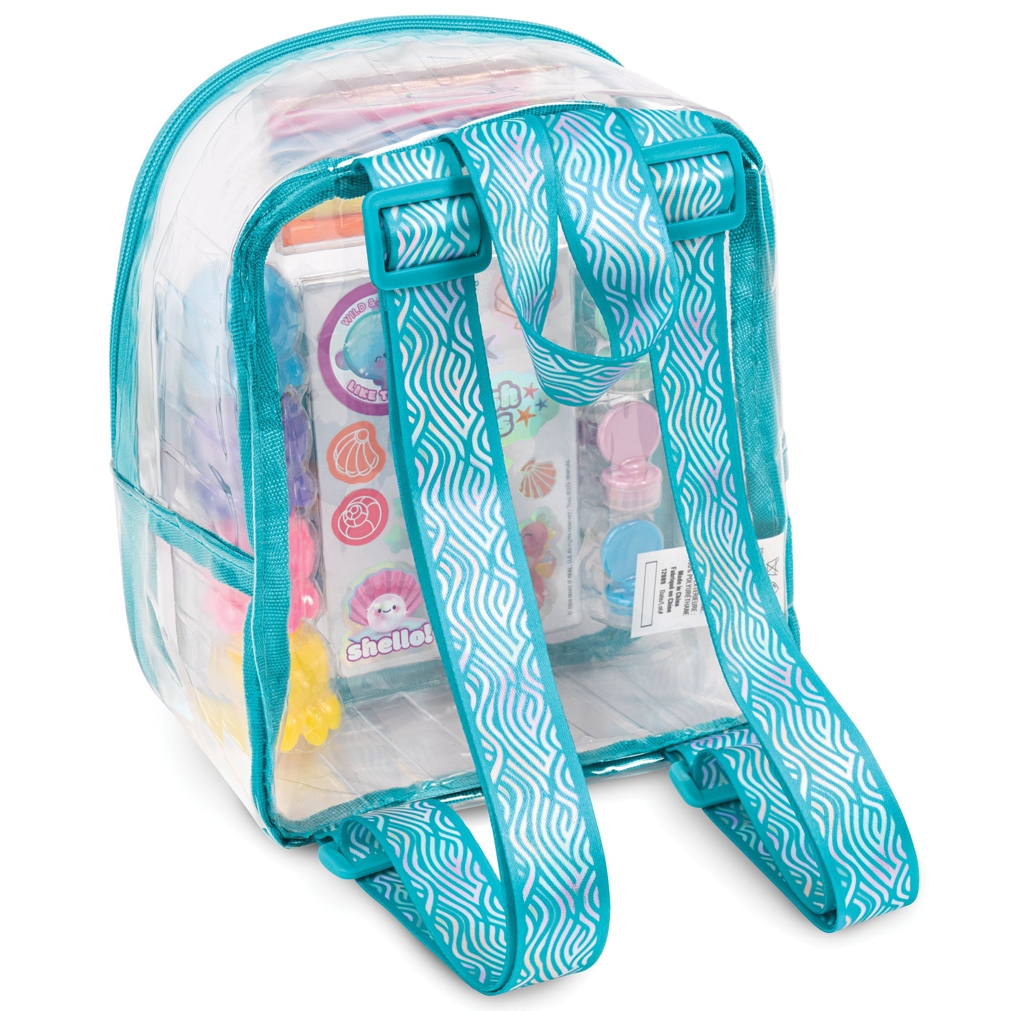 3C4G Seas The Day 18-Piece Portable Stationery Set With Backpack Case