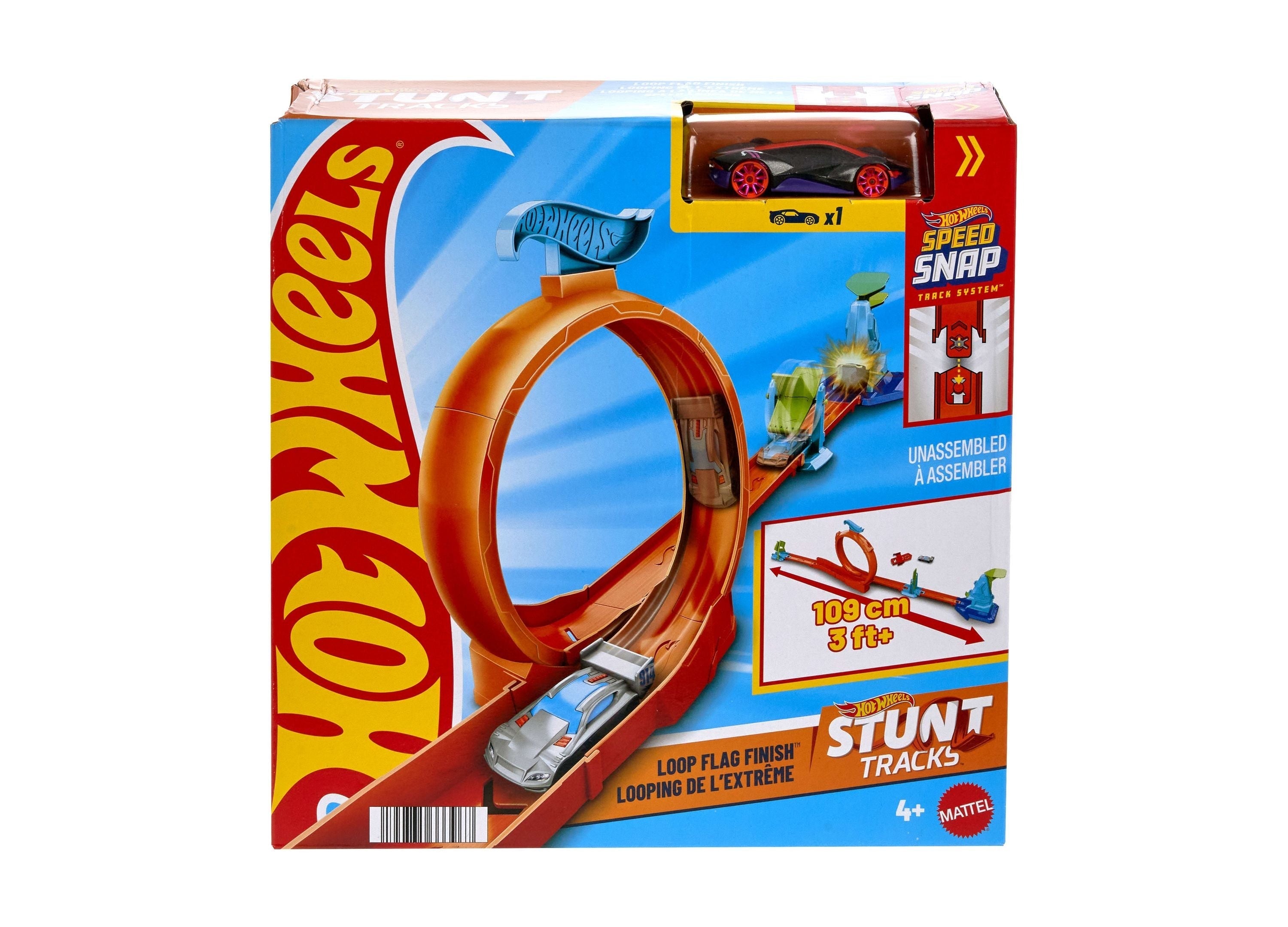 Hot Wheels Champion Track Set With Loop And Jump Challenges