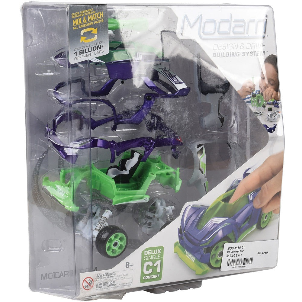 Modarri C1 Concept Car Deluxe DIY Toy - Build & Drive Experience for Kids 6+
