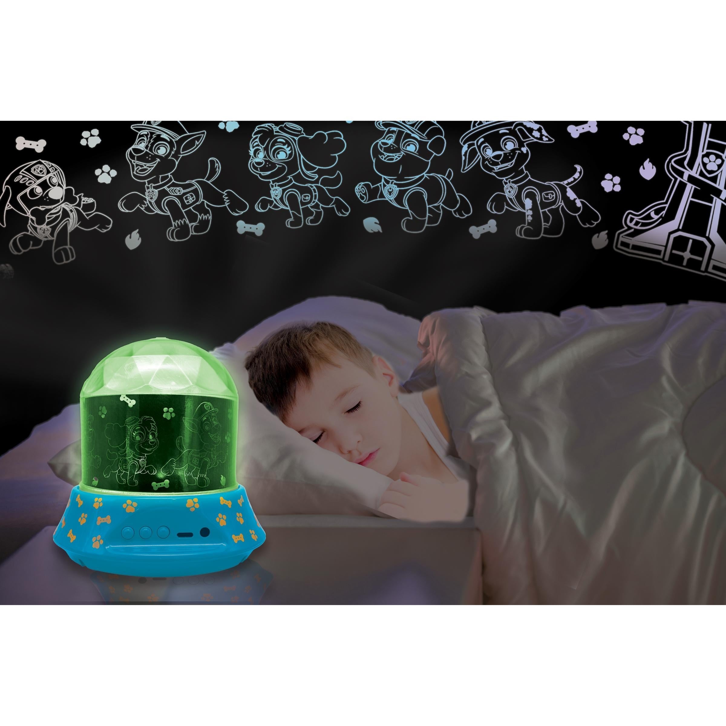 Paw Patrol Nightlight Projector with Speaker - Chase & Friends Multicolor