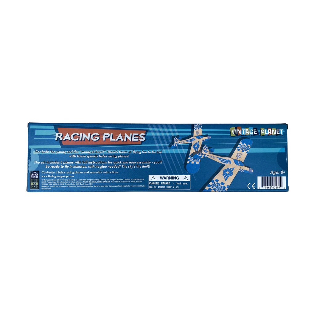 Vintage Planet Balsa Wood Racing Planes Set