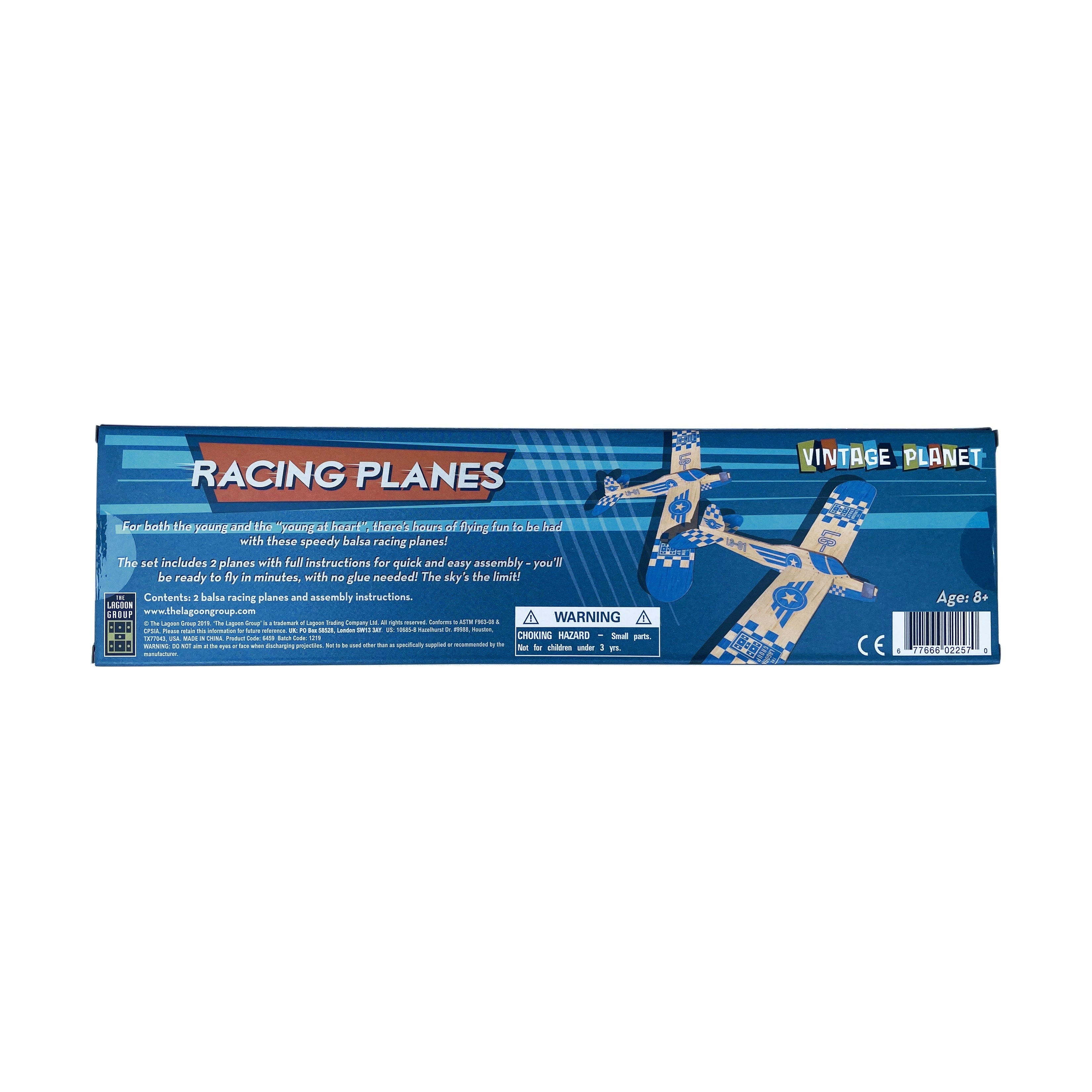 Vintage Planet Balsa Wood Racing Planes Set