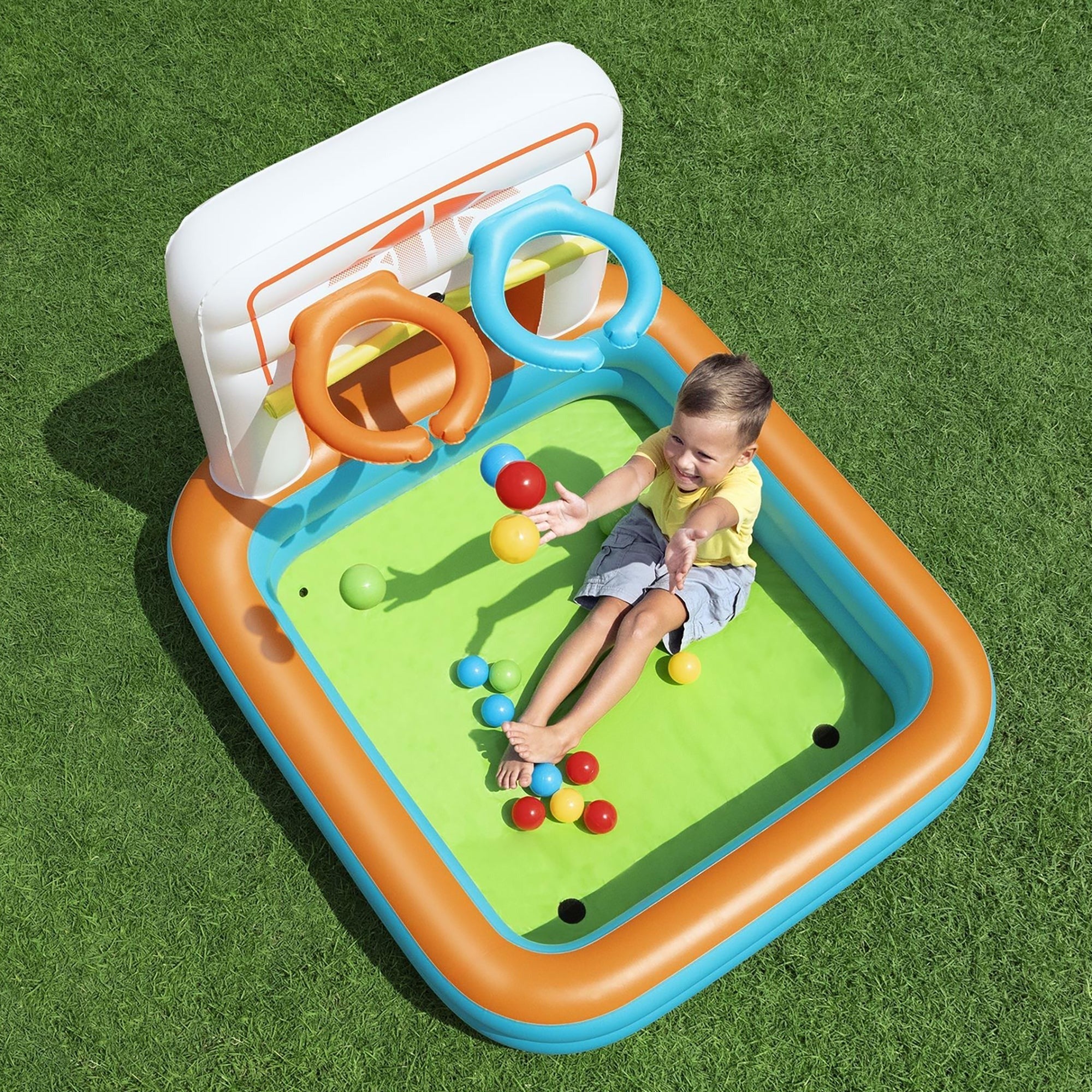 Bestway Kick 'N Swish Inflatable 3-in-1 Sports Center for Kids