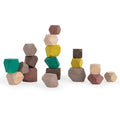 Miniland Towering Wooden Stones - 18-Piece Eco-Friendly Building Set