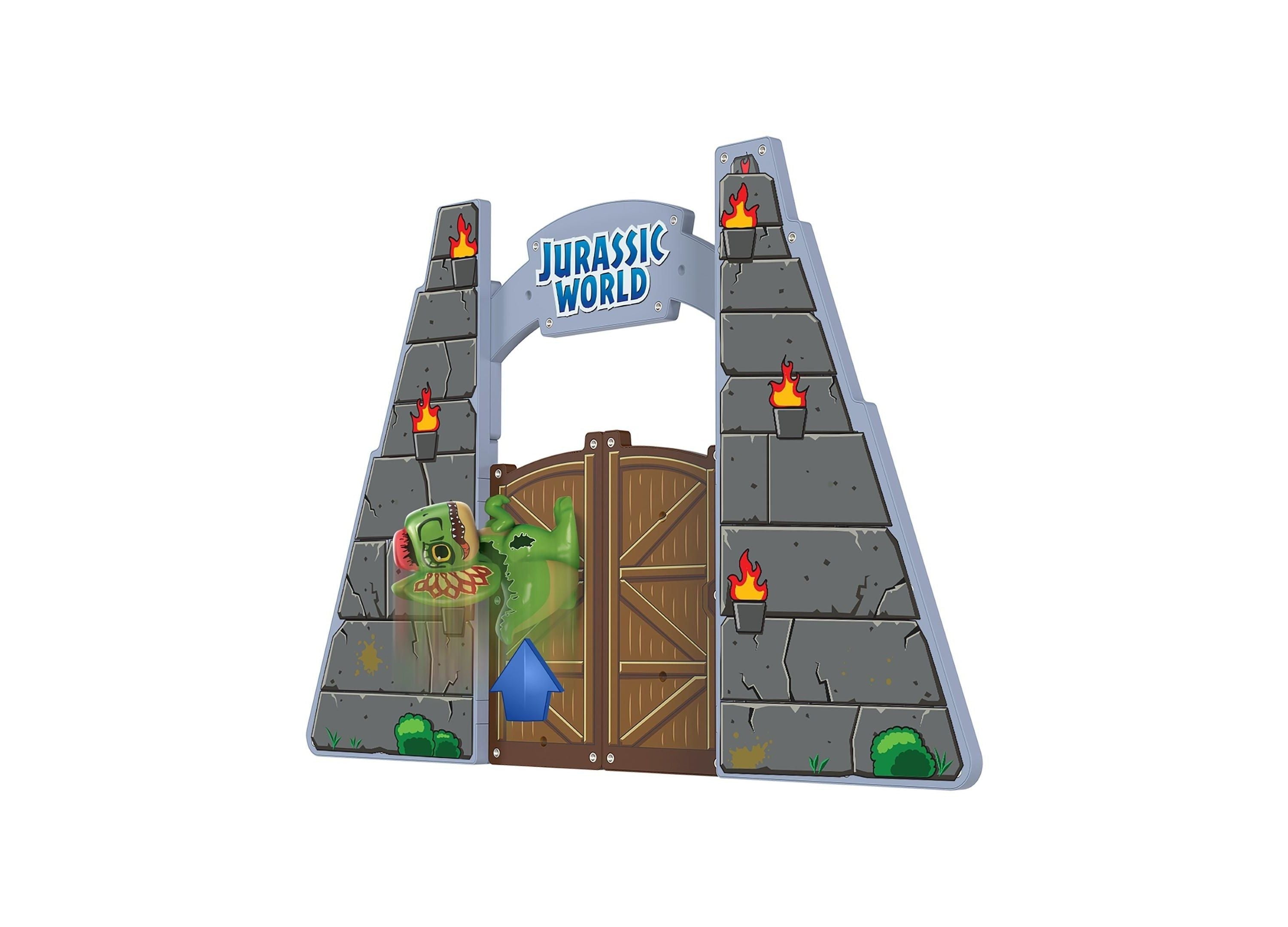 Tile Town Jurassic World Dino Escape Magnetic Tiles Playset, 69 Piece