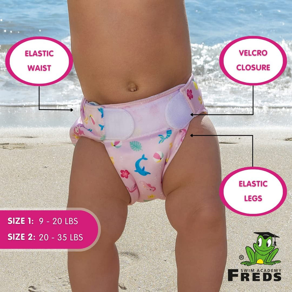 FREDS SWIM ACADEMY Pink Swim-Tastic Diaper - Babies and Toddlers