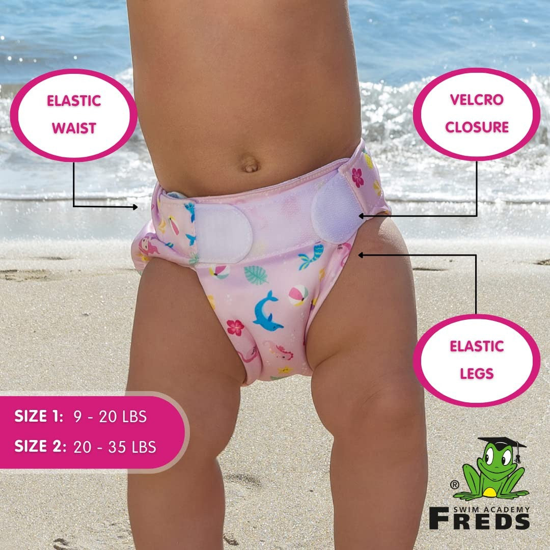 FREDS SWIM ACADEMY Pink Swim-Tastic Diaper - Babies and Toddlers