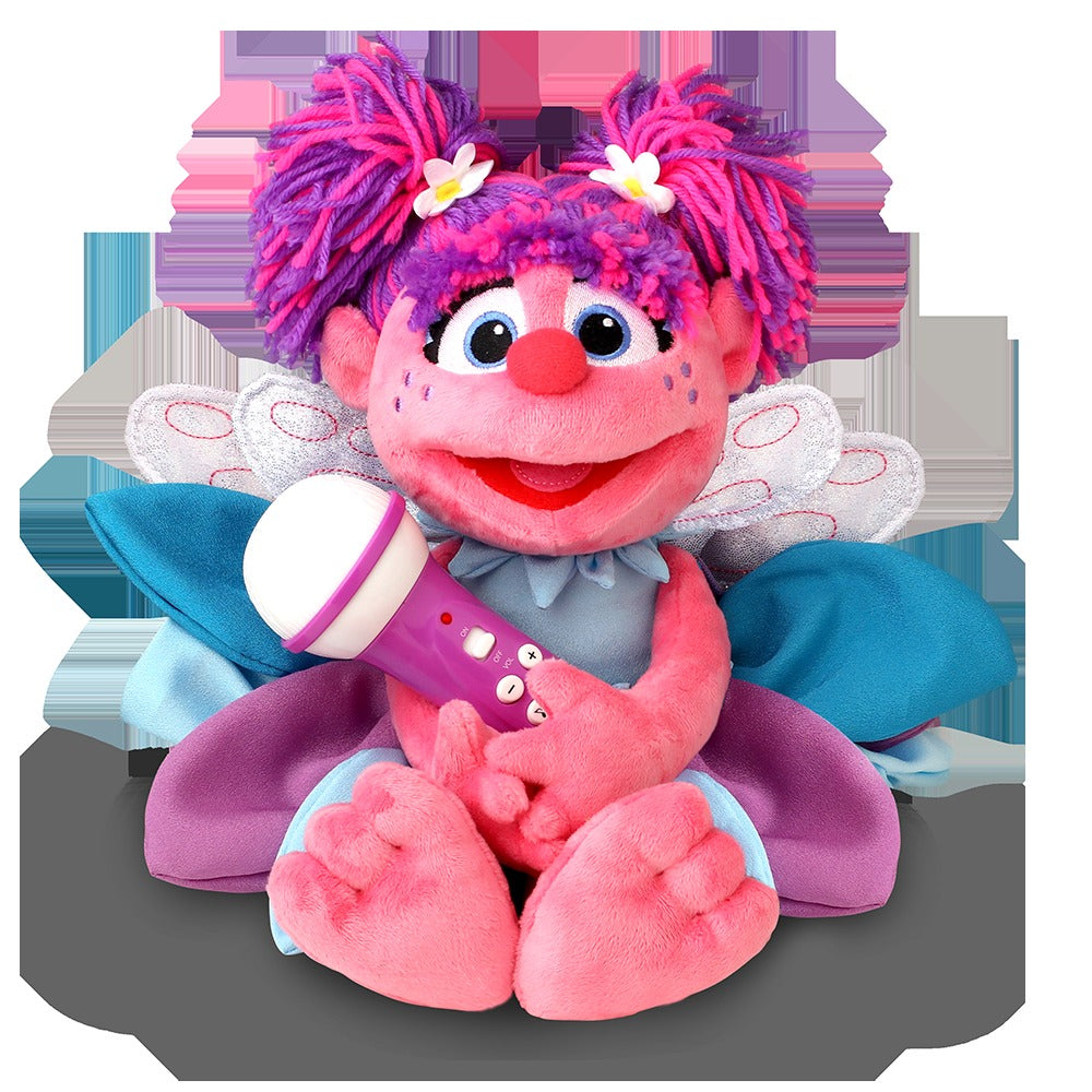 Singing Machine Sesame Street Abby Cadabby Karaoke Plush With Built-In Mic