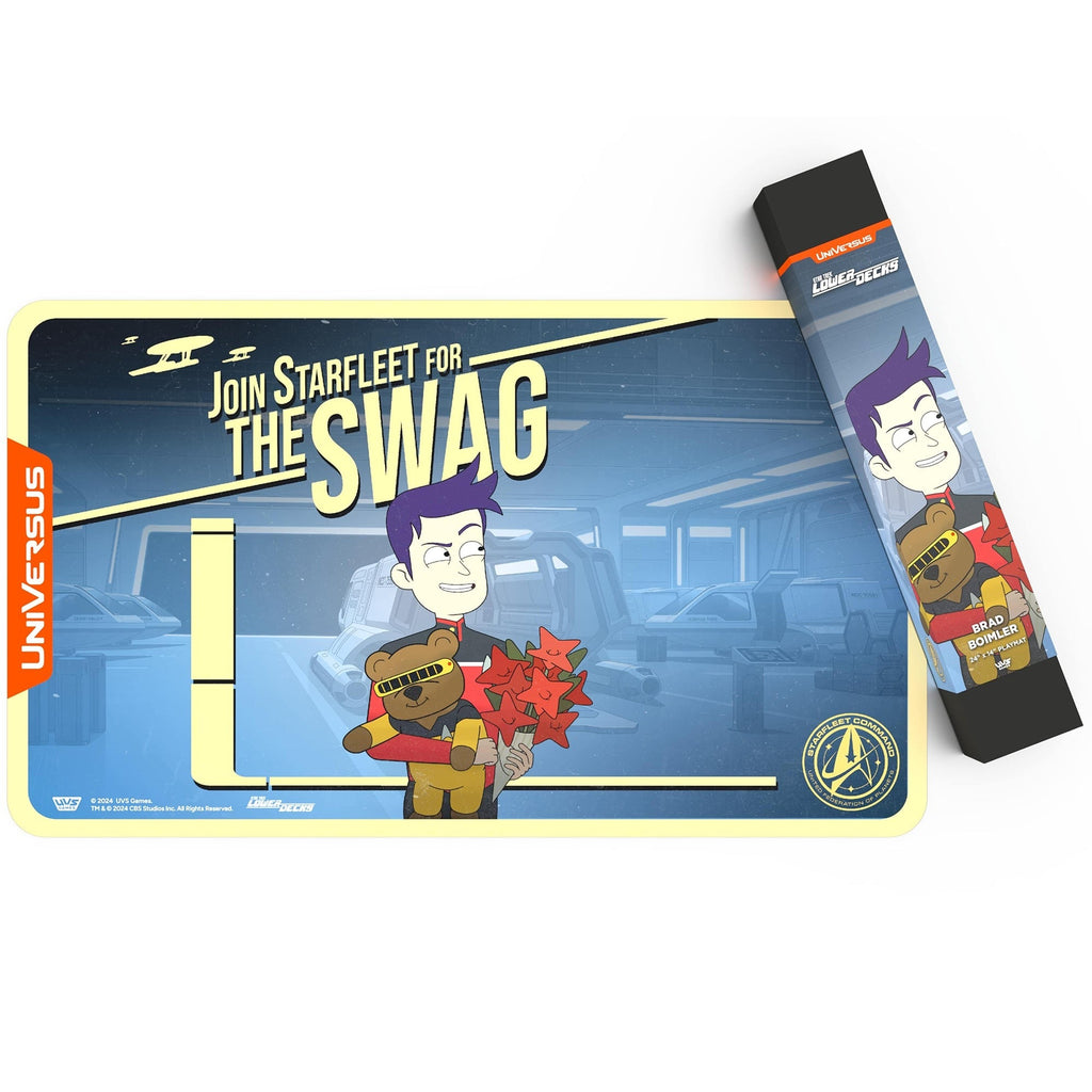 Star Trek Lower Decks Brad Boimler Playmat - 24x14" Neoprene Mat, Tabletop Card Game Accessory, Officially Licensed by UVS Games