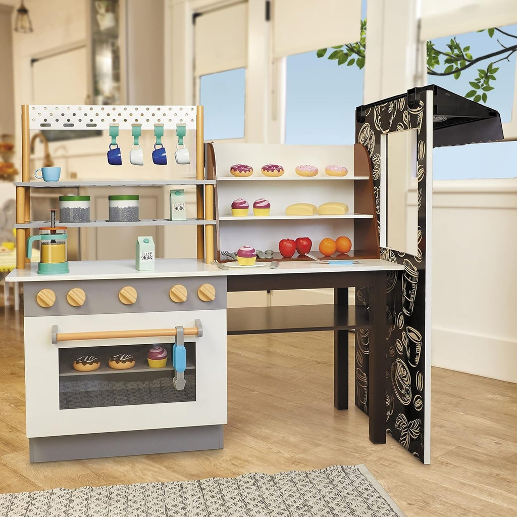 Little Tikes Café & Bakery Dual-Sided Play Kitchen with Realistic Lights and Sounds