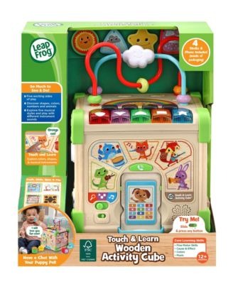 TCHLRN Wooden Activity Cube - Multifunctional Educational Toy
