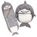 Happy Nappers Grey Shark Pillow & Sleepy Sack 2-In-1 Plush