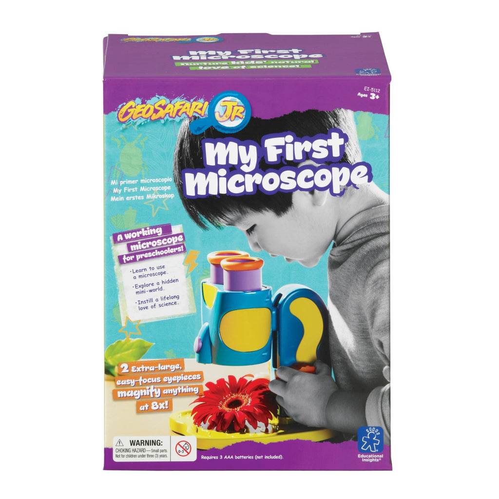 GeoSafari Jr. STEM Microscope With 8x Magnification And LED Light