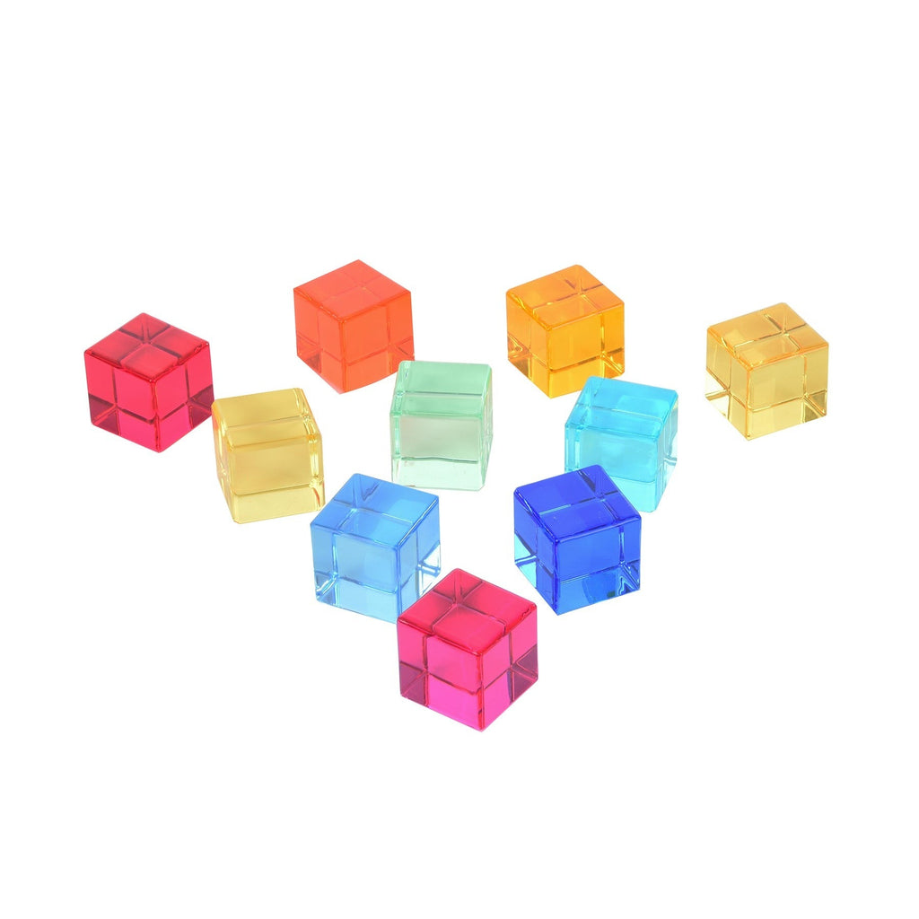 TickiT Gem Cubes - Colorful Learning Fun Set of 10