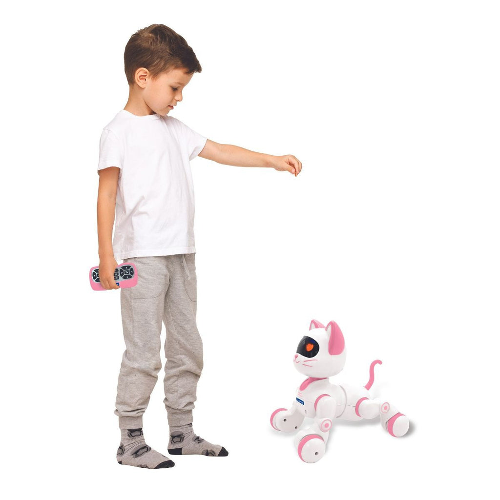 LEXIBOOK Power Kitty® Junior – My robotic cat with programming functions, dances, walk, plays music incl. remote control.