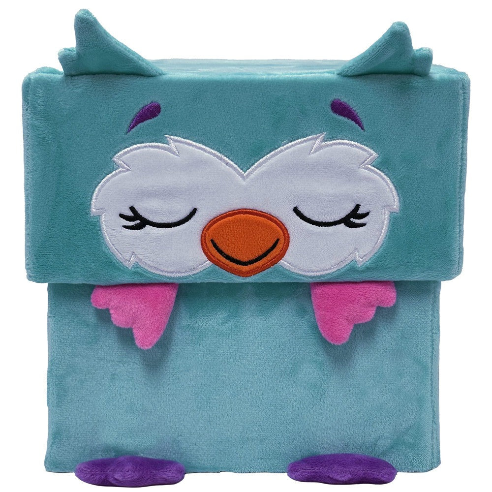 Happy Nappers Adorable Storables 15 inch Owl Plush - Teal & Pink