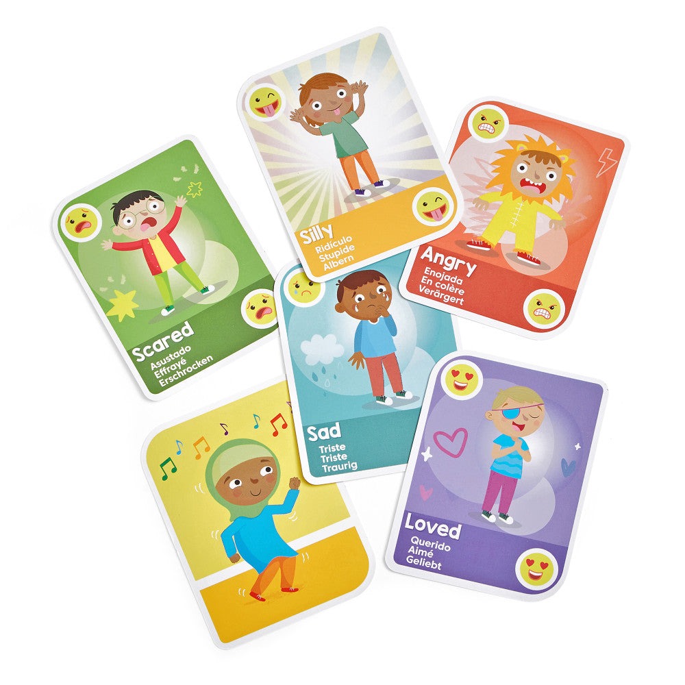 Hand2Mind Explore Emotions Color-Coded Playing Cards