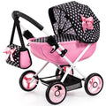 Bayer Design Cosy Doll Pram With Foldable Design And Accessories For Dolls Up To 20 Inches
