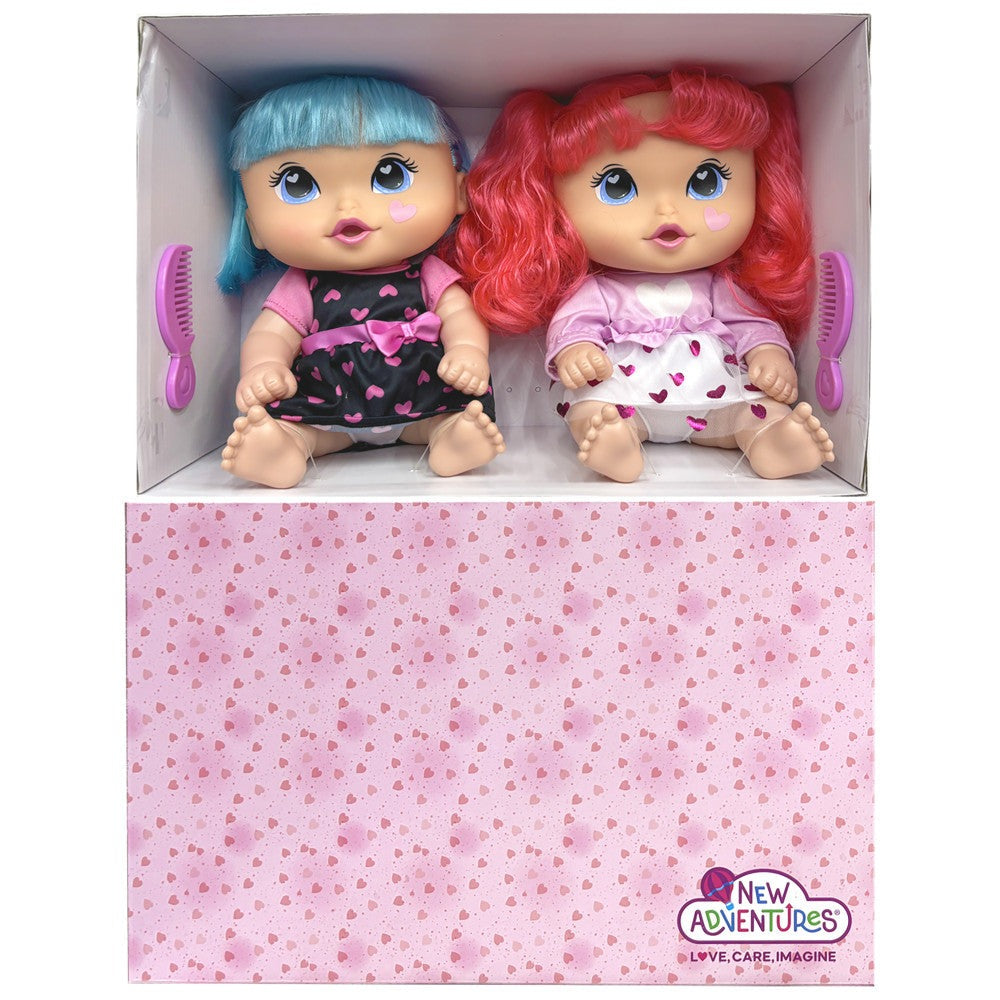 Cuddle Kids 11-Inch Yummy Hearts Fashion Dolls - 2 Pack
