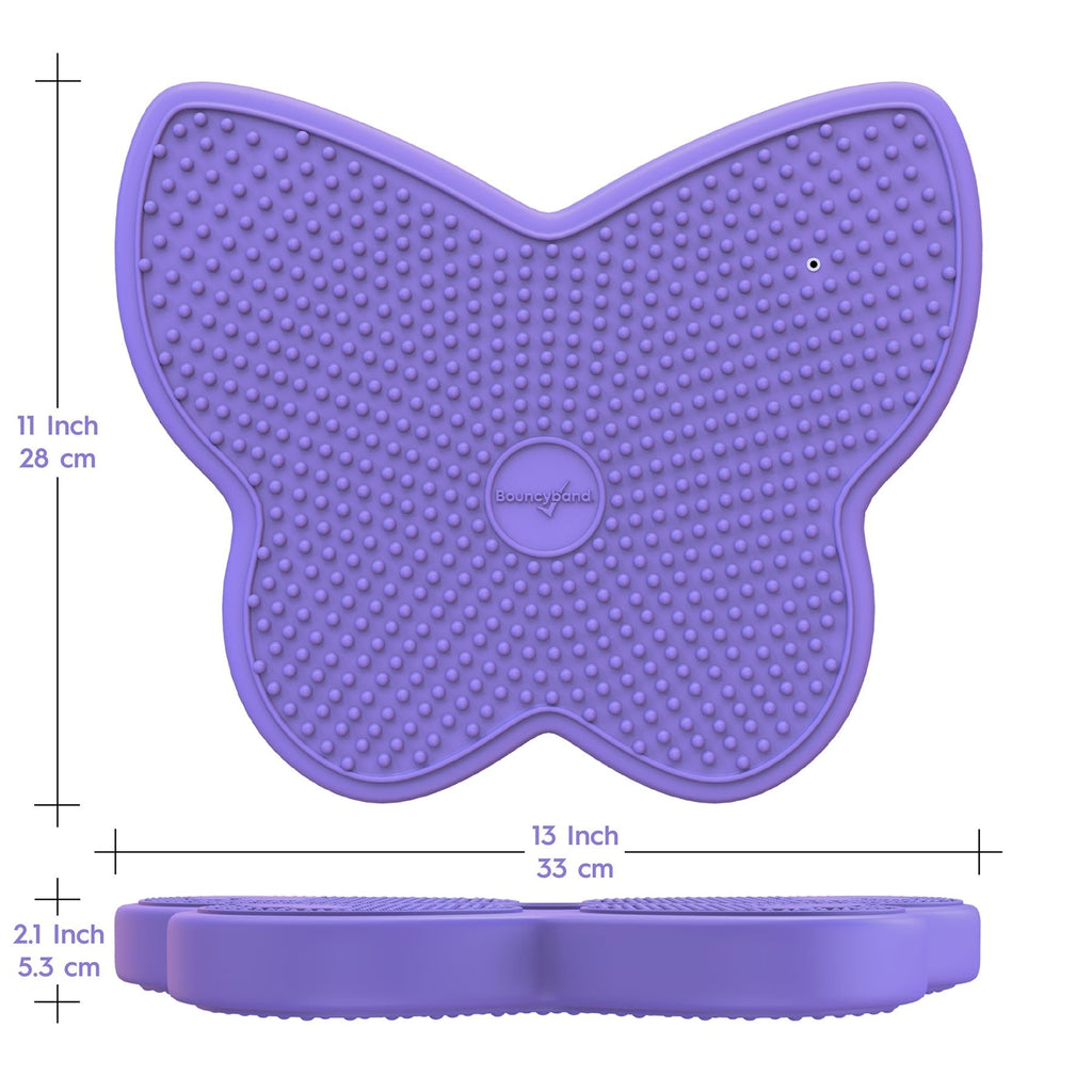 Bouncyband Wiggle Seat Purple Butterfly Sensory Cushion