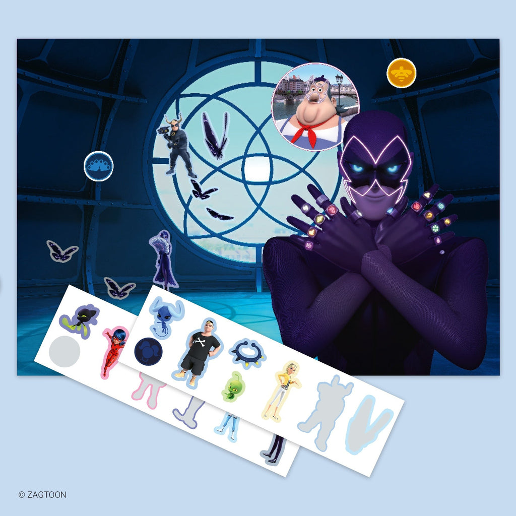 Miraculous Sticker Book Advent Calendar, 24-Door Stand, 210+ Stickers