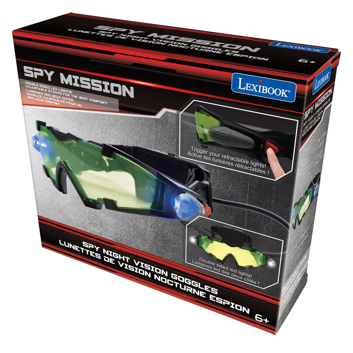 LEXIBOOK Spy Mission Night Vision Goggles with lights